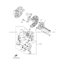 ETRIER DE FREIN AVANT pour Yamaha 450 2005 YFZ YFZ450 5TGD