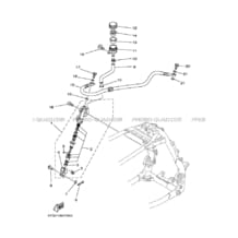 MAITRE CYLINDRE DE FREIN ARRIERE pour Yamaha 450 2005 YFZ YFZ450 5TGD