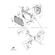 RADIATEUR     DURITES pour Yamaha 450 2005 YFZ YFZ450 5TGD