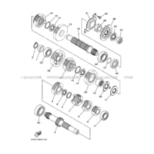 TRANSMISSION pour Yamaha 450 2005 YFZ YFZ450 5TGD