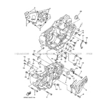 CARTER MOTEUR pour Yamaha 450 2006 YFZ YFZ450 5TGJ LIGHT REDDISH YELLOW SOLID 1