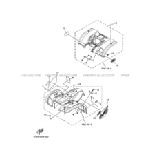 EMBLEME     ETIQUETTE 3 pour Yamaha 450 2007 KODIAK YFM450FWAN 1D9X SILVER