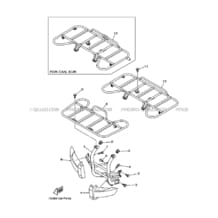 PARE CHOCS pour Yamaha 450 2007 KODIAK YFM450FWAN 1D9X SILVER
