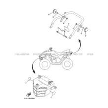 PARTIE ELECTRIQUE 2 pour Yamaha 450 2007 WOLVERINE_4WD YFM450FAS 3C26 DEEP PURPLISH BLUE SOLID E