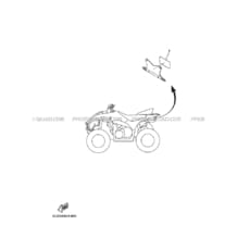 PARTIE ELECTRIQUE 2 pour Yamaha 450 2007 WOLVERINE_4WD YFM450FAS 3C29 BLACK METALLIC L