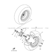 ROUE AVANT pour Yamaha 450 2007 YFZ YFZ450 5D33 PASTEL DARK GRAY