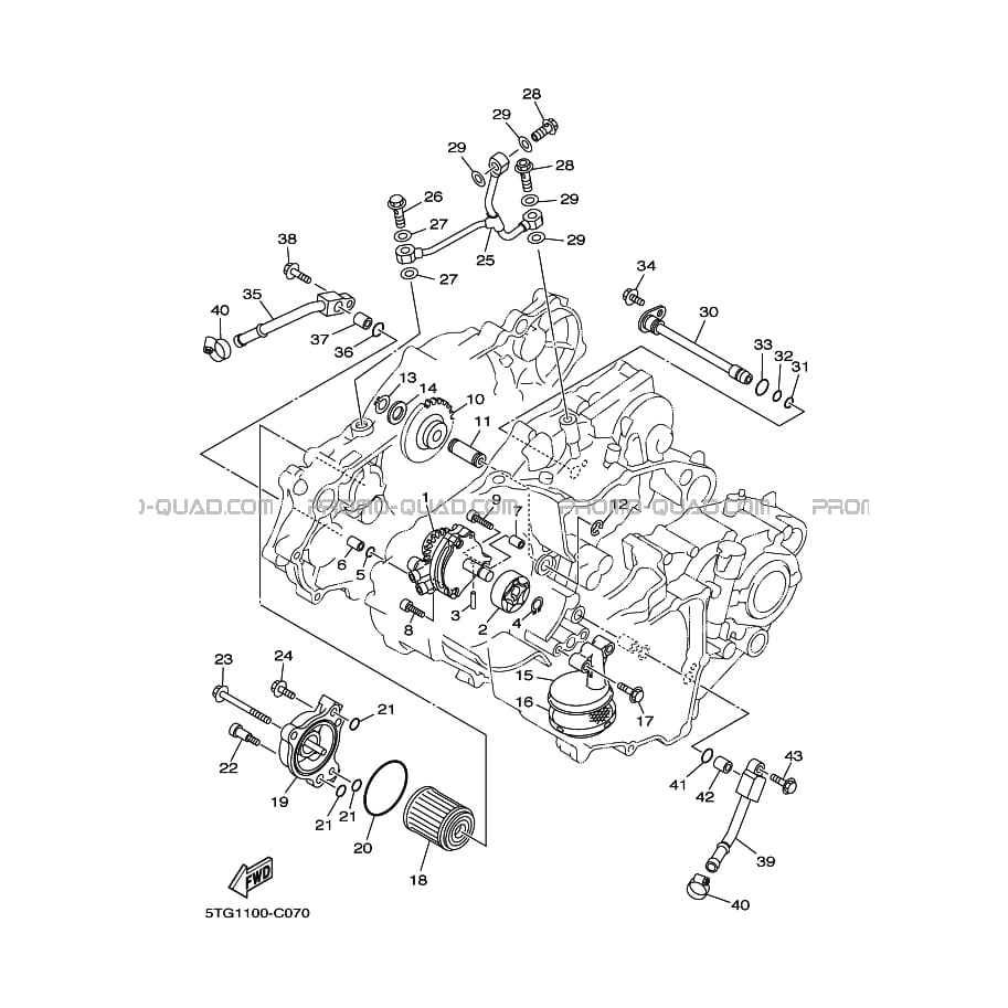 POMPE A HUILE  Yamaha  2008 450  Original parts OEMPOMPE A HUILE  Yamaha  2008 450  Original parts OEM