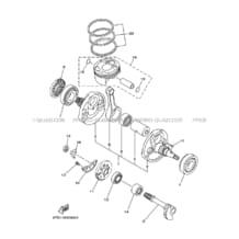 VILEBREQUIN     PISTON pour Yamaha 450 2005 YFZ YFZ450 5TGD