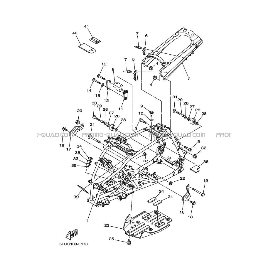 CADRE  Yamaha  2009 450  pièces OEMCADRE  Yamaha  2009 450  pièces OEM