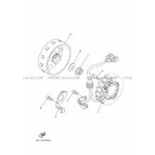 ALLUMAGE pour Yamaha 450 2009 YFZ450R 18P3 BLUISH WHITE SOLID 1