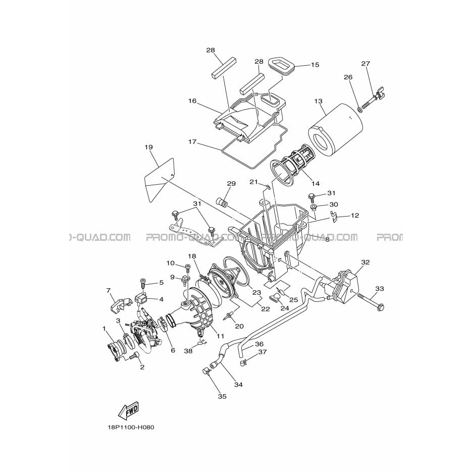ADMISSION  Yamaha  2009 450  pièces OEMADMISSION  Yamaha  2009 450  pièces OEM