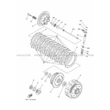 EMBRAYAGE DE DEMARREUR pour Yamaha 450 2009 YFZ450R 18P6 BLACK METALLIC J