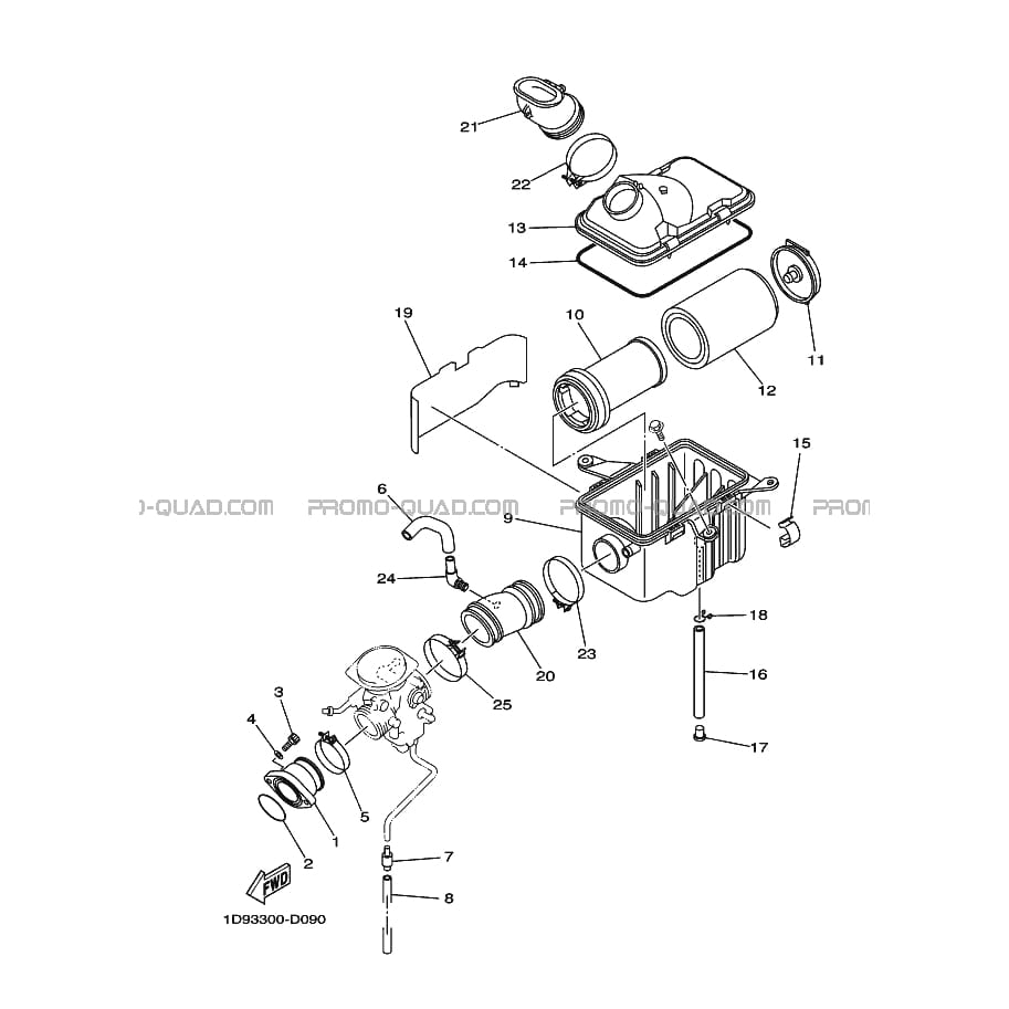 ADMISSION  Yamaha  2010 450  Original parts OEMADMISSION  Yamaha  2010 450  Original parts OEM