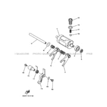 BARILLET DE SELECTION     FOURCHETTES pour Yamaha 450 2010 GRIZZLY 450 IRS INDEPENDENT SUSPENSION CAMO 37SE YAMAHA BLACK