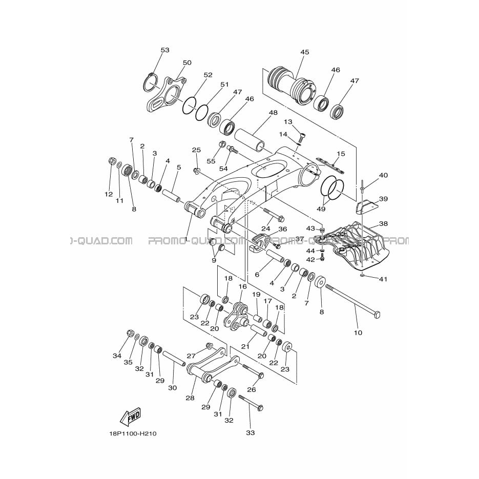 BRAS ARRIERE  Yamaha  2011 450  pièces OEMBRAS ARRIERE  Yamaha  2011 450  pièces OEM