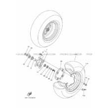 ROUE AVANT pour Yamaha 450 2011 YFZ_R YFZ450R 18PH BLACK METALLIC J