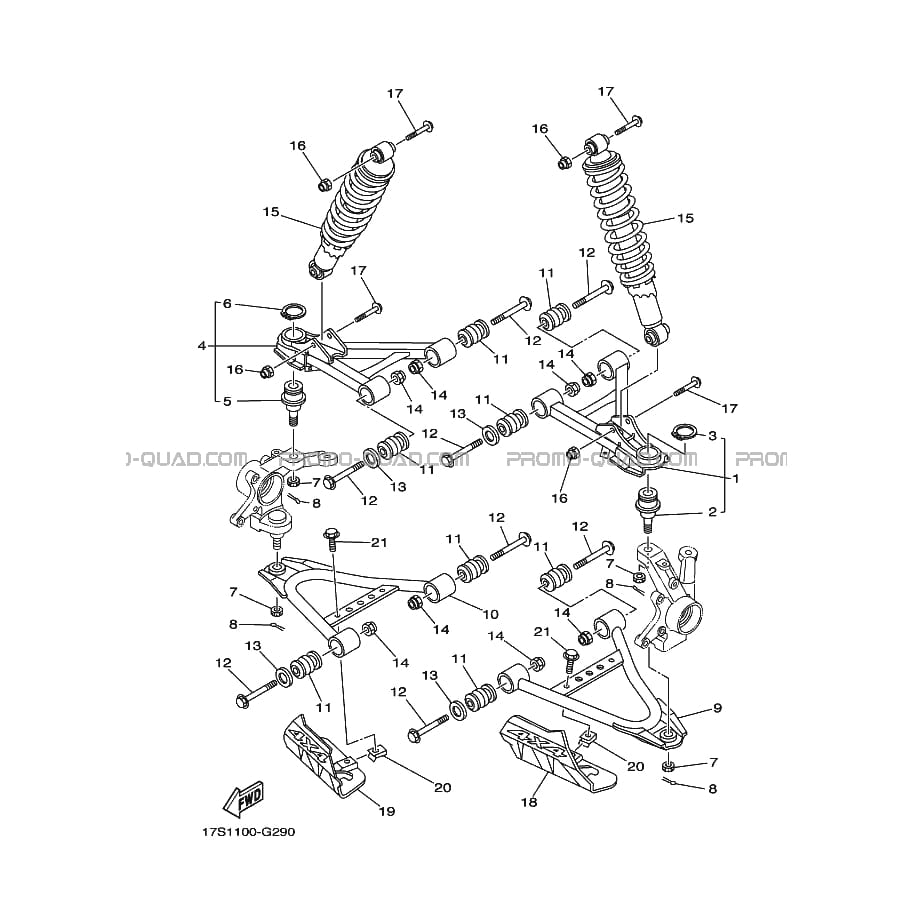 SUSPENSION     ROUE AVANT  Yamaha  2012 450  Original parts OEMSUSPENSION     ROUE AVANT  Yamaha  2012 450  Original parts OEM
