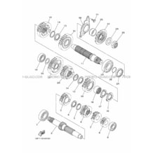 TRANSMISSION pour Yamaha 450 2012 YFZ_R YFZ450R 18PN BLACK METALLIC J