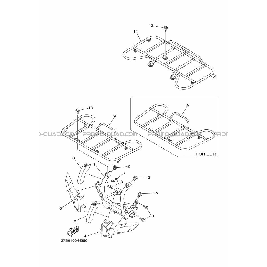 PARE CHOCS  Yamaha  2013 450  pièces OEMPARE CHOCS  Yamaha  2013 450  pièces OEM