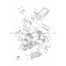 CADRE pour Yamaha 450 2013 YFZ YFZ450 1PD6 BLACK METALLIC J