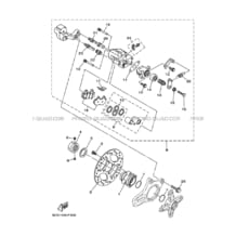 ETRIER DE FREIN ARRIERE pour Yamaha 450 2013 YFZ YFZ450 1PD6 BLACK METALLIC J