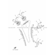 ARBRE A CAMES     CHAINE DE DISTRIBUTION pour Yamaha 450 2014 YFZ_R YFZ450R 1TD7 CARMINE RED