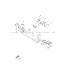 SUPPORT     REPOSE PIEDS pour Yamaha 450 2014 YFZ_R YFZ450R 1TDA YAMAHA BLACK