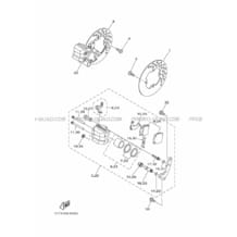 ETRIER DE FREIN AVANT pour Yamaha 450 2015 GRIZZLY YFM450FWA 1CUR ROMANTIQUE ROUGE