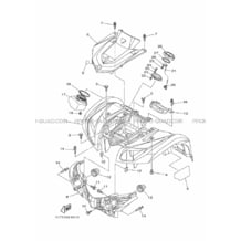 GARDE BOUE AVANT pour Yamaha 450 2016 GRIZZLY 450 EPS DIRECTION ASSISTEE 2LCD YAMAHA BLACK