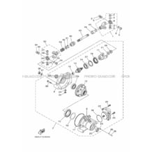 DIFFERENTIEL AVANT pour Yamaha 450 2016 GRIZZLY 450 EPS DIRECTION ASSISTEE BM71 PASTEL DEEP GREEN