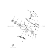 ARBRE A CAMES     CHAINE DE DISTRIBUTION pour Yamaha 450 2016 GRIZZLY 450 IRS INDEPENDANT REAR SUSPENSION 1CUT ROMANTIQUE ROUGE