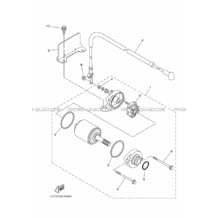 DEMARREUR pour Yamaha 450 2016 GRIZZLY 450 IRS INDEPENDANT REAR SUSPENSION 1CUT ROMANTIQUE ROUGE