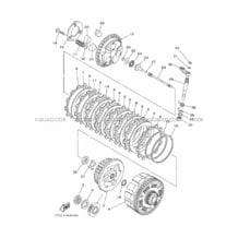 EMBRAYAGE DE DEMARREUR pour Yamaha 450 2016 YFZ 450 R SE 80TH ANNIVERSARY 1TDT YAMAHA BLACK