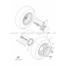 ROUE AVANT pour Yamaha 450 2017 YFZ 450 R SE BW26 BLACK METALLIC J