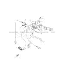 COMMODO     LEVIER pour Yamaha 450 2018 KODIAK 450 DIRECTION ASSISTEE EPS BB57 BLUISH GRAY SOLID 5