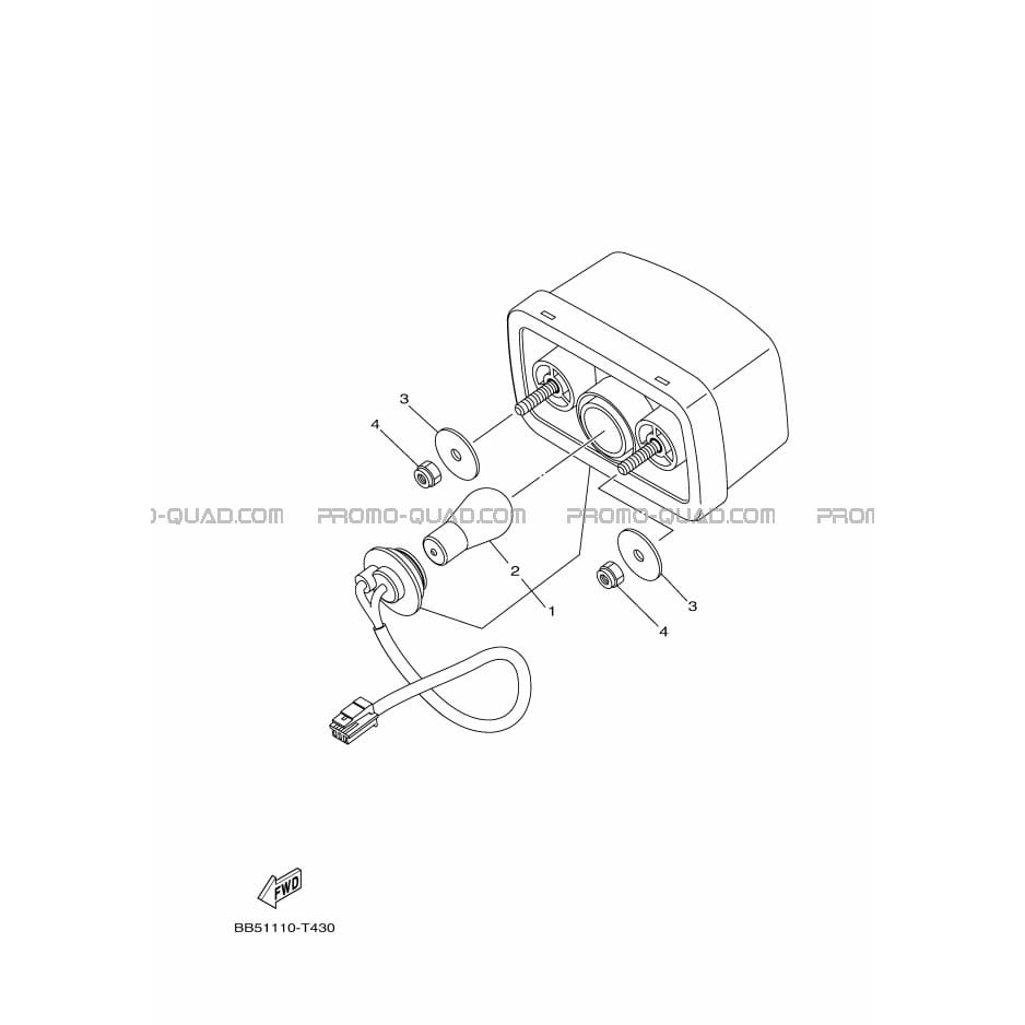 FEU ARRIERE  Yamaha  2020 450  pièces OEMFEU ARRIERE  Yamaha  2020 450  pièces OEM