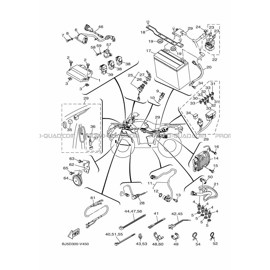PARTIE ELECTRIQUE 1  Yamaha  2020 450  pièces OEMPARTIE ELECTRIQUE 1  Yamaha  2020 450  pièces OEM