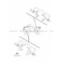 KIT PIECES D'ENTRETIEN pour Yamaha 450 2021 KODIAK 450 EPS ALU DIFF LOCK BEY2 BLUISH GRAY SOLID 5