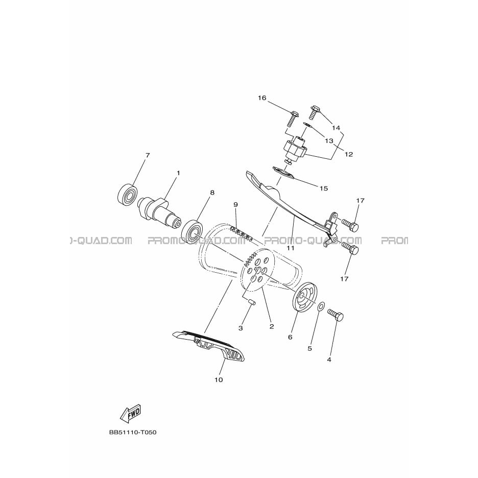 ARBRE A CAMES     CHAINE DE DISTRIBUTION  Yamaha  2021 450  Original parts OEMARBRE A CAMES     CHAINE DE DISTRIBUTION  Yamaha  2021 450  Original parts OEM