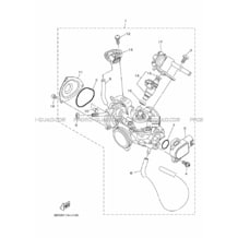BOITIER PAPILLON INJECTION 1 pour Yamaha 450 2021 KODIAK 450 EPS ALU DIFF LOCK BEY3 DARK GRAYISH YELLOW SOLID 1