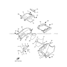 COUVERCLE LATERAL pour Yamaha 550 2009 GRIZZLY YFM550FWAD 34D3 PASTEL DEEP GREEN