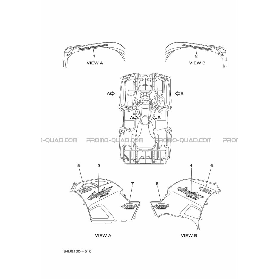EMBLEME  Yamaha  2009 550  Original parts OEMEMBLEME  Yamaha  2009 550  Original parts OEM