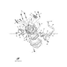 CULASSE pour Yamaha 550 2010 GRIZZLY 550 POWER STEERING EPS 34DE BLACK METALLIC J
