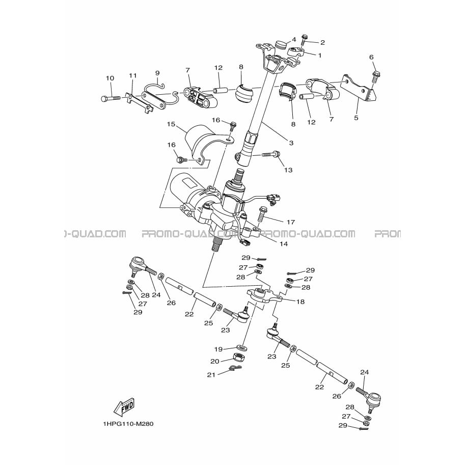 DIRECTION  Yamaha  2013 550  Original parts OEMDIRECTION  Yamaha  2013 550  Original parts OEM