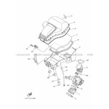 ADMISSION pour Yamaha 550 2014 GRIZZLY YFM550FWAD 2LB7 YAMAHA BLACK