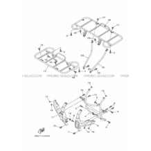 PARE CHOCS pour Yamaha 550 2015 GRIZZLY YFM550FWAD 2LBC YAMAHA BLACK
