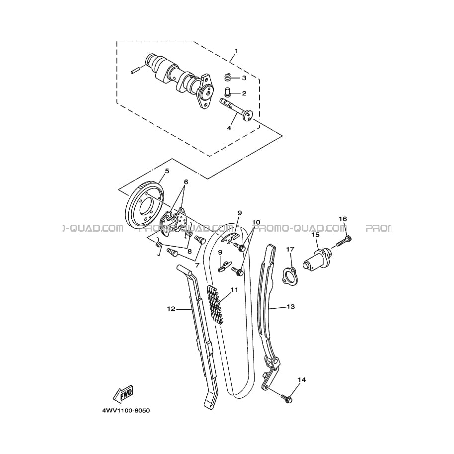 ARBRE A CAMES     CHAINE DE DISTRIBUTION  Yamaha  1998 600  pièces OEMARBRE A CAMES     CHAINE DE DISTRIBUTION  Yamaha  1998 600  pièces OEM