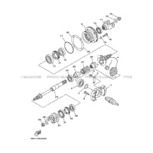 TRANSMISSION INTERMEDIAIRE pour Yamaha 600 1998 YFM YFM600FWA 4WV4 PASTEL DEEP GREEN