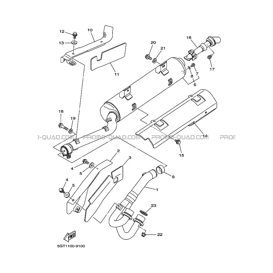 ECHAPPEMENT  Yamaha  2001 600  pièces OEMECHAPPEMENT  Yamaha  2001 600  pièces OEM