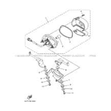 FEU ARRIERE pour Yamaha 660 2001 RAPTOR YFM660R 5LP1 RADICAL WHITE